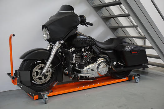 🔥🔥Heavy-Duty Motorcycle Dolly with Wheel Chock – Move Your Bike Effortlessly