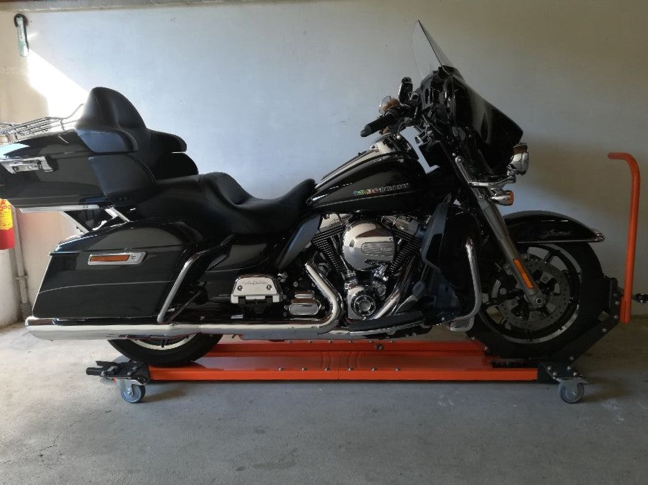 🔥🔥Heavy-Duty Motorcycle Dolly with Wheel Chock – Move Your Bike Effortlessly