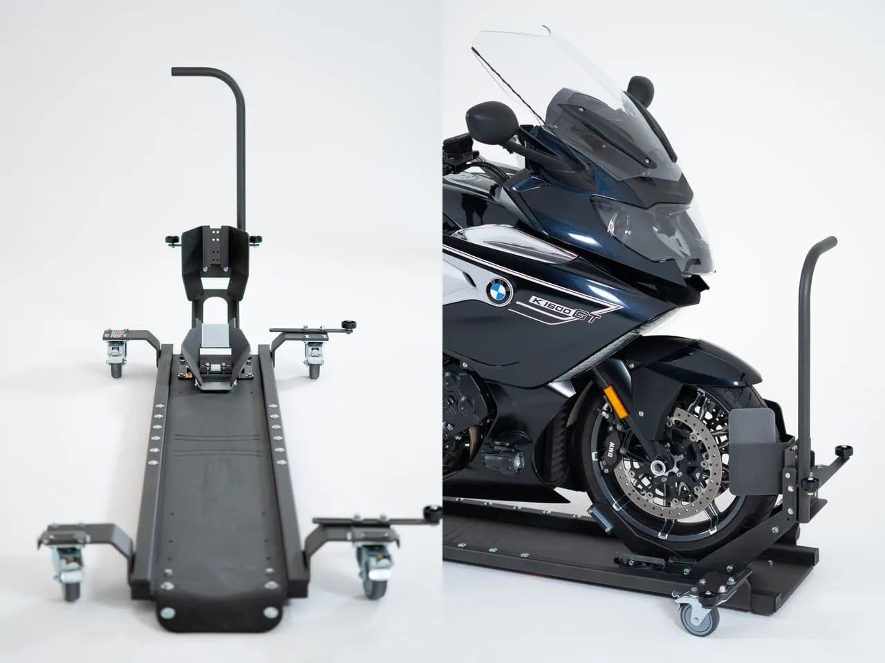 🔥🔥Heavy-Duty Motorcycle Dolly with Wheel Chock – Move Your Bike Effortlessly