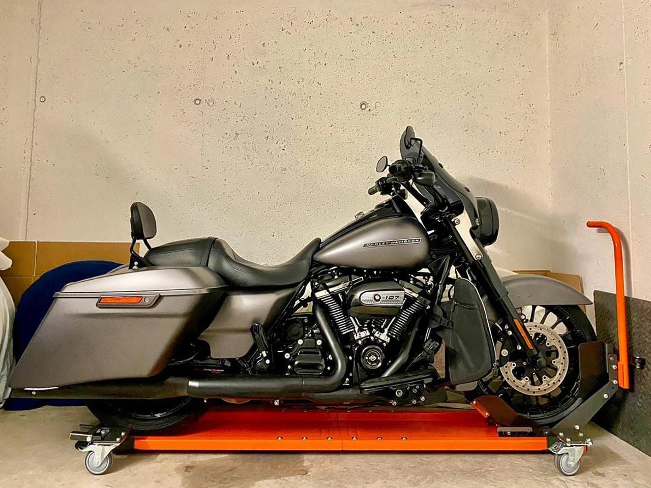 🔥🔥Heavy-Duty Motorcycle Dolly with Wheel Chock – Move Your Bike Effortlessly