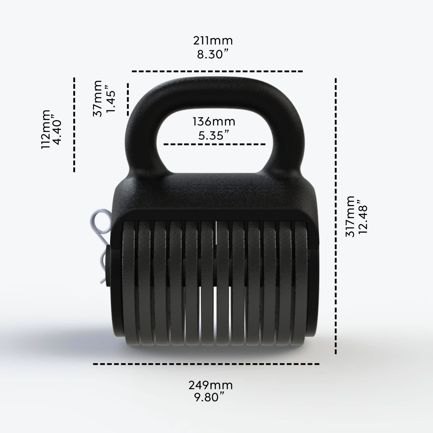 Revolt Adjustable Kettlebell (27.5 lbs - 102.5 lbs)
